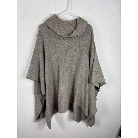 Sintesus Oversized Shaw Collared Sweater Large Cashmere Wool - Picture 1 of 7